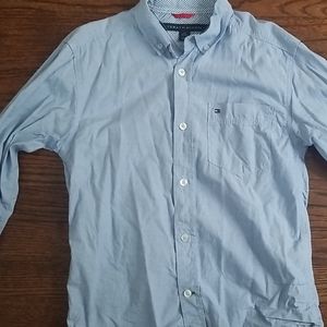 Tommy Hilfiger Boy Button Down  8/10, Sky Blue